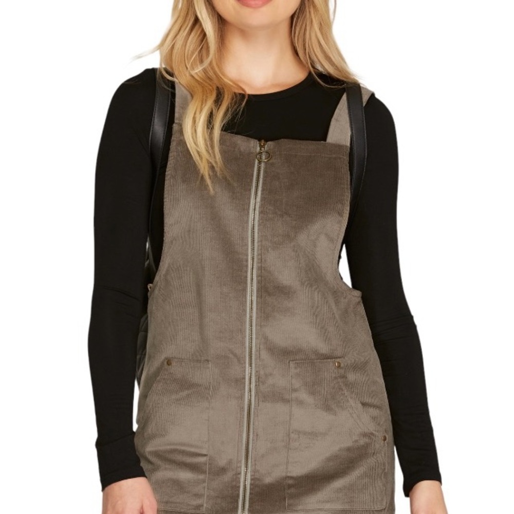 She + Sky Brown Corduroy Dress